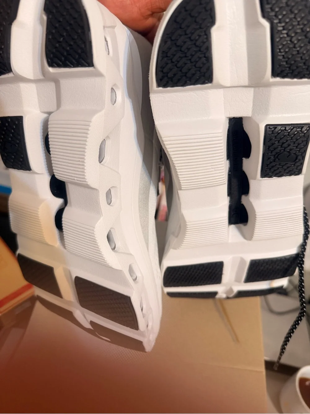 On Running White and Black CloudTec Sneakers